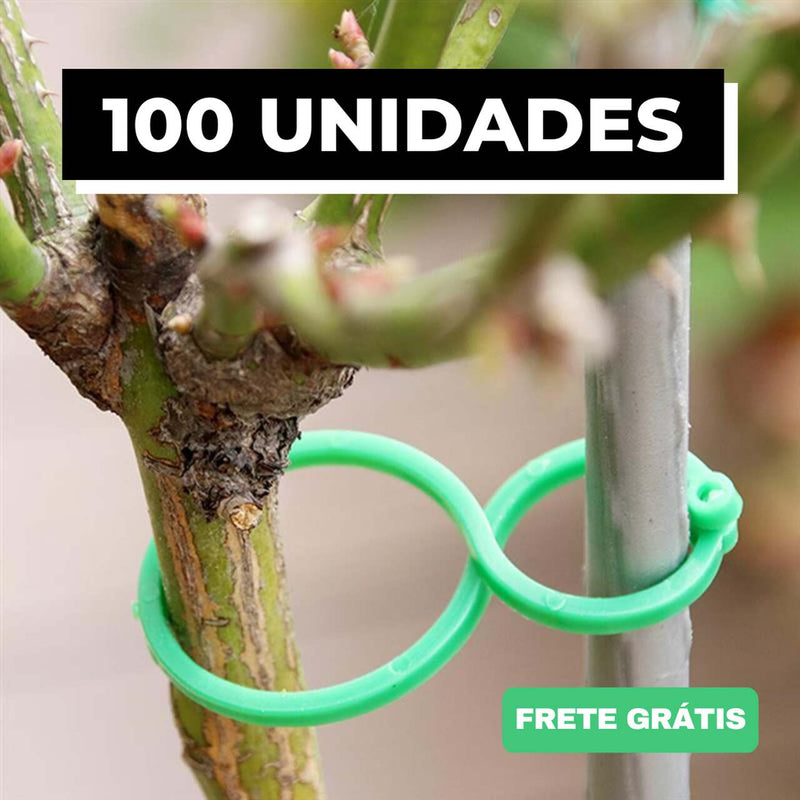 (Promoção) 100 Clipes Suporte Para Plantas, Trepadeiras, Jardins - Frete Grátis