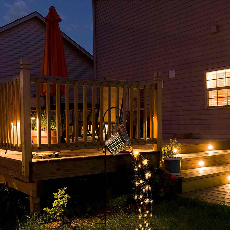 SOLARE® - Regador Encantado LEDs Solar + Suporte (Decorações, Jardins, Quintais)
