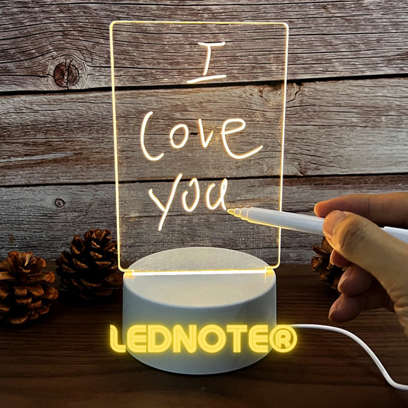 LEDNOTE® - Placa de LED Personalizável & Apagável com Caneta Mágica (USB)