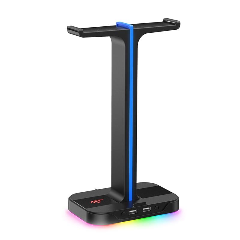 Suporte para Headset RGB com 2 portas USB